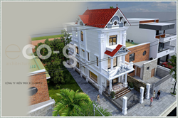 Thiết kế biệt thự tân cổ điển 3 tầng